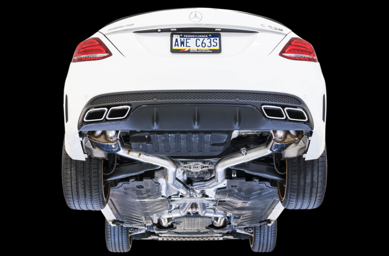 Mercedes-Benz AMG C63 Performance Exhaust - AWE Tuning - SwitchPath, Dual 3” diameter TIG-welded CNC mandrel-bent T-304 stainless steel - `15-`18